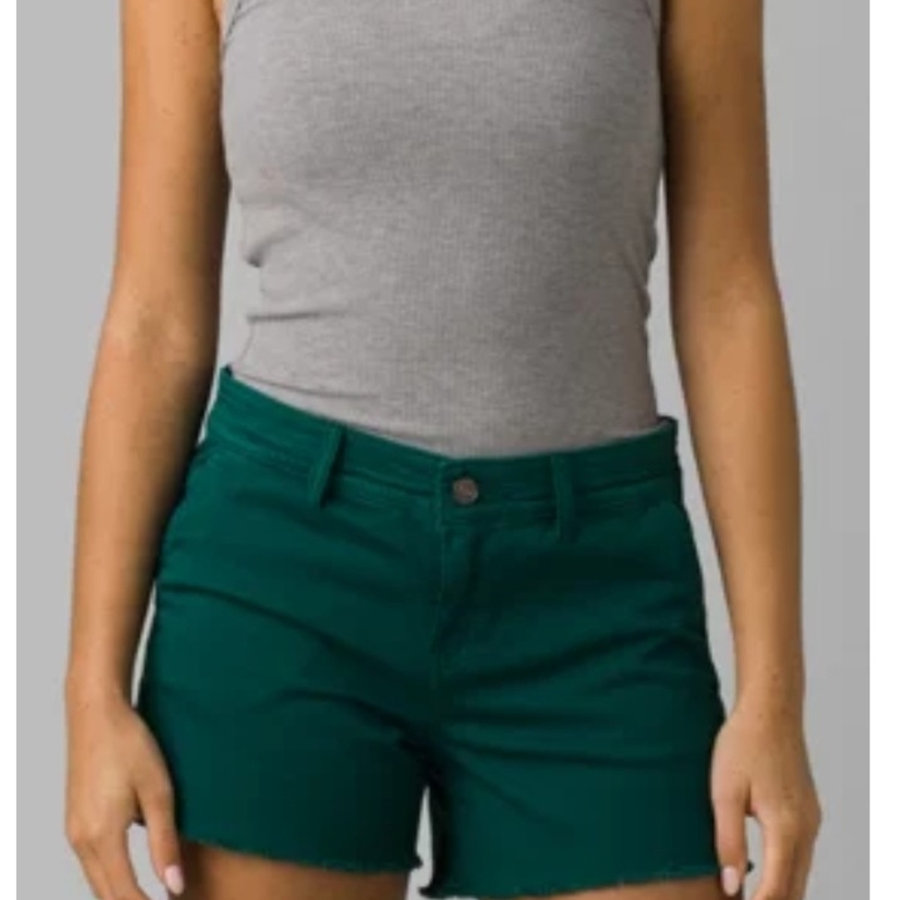 Prana Teal Jean Shorts for Women